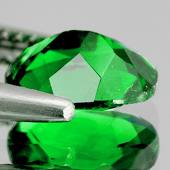 6x4 mm Oval 1 Piece AAA Luster Unheated Natural Chrome Green Diopside [Flawless-VVS]-Best Color