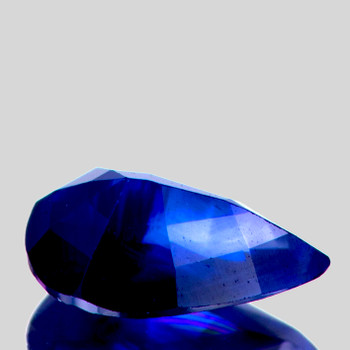 8x5 mm Pear {1.13ct} AAA Luster Natural SriLanka Intense Blue Sapphire [Flawless-VVS]-Free Certificate