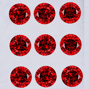 2.70 mm Round Machine Cut 9 pcs Superb Brilliancy Natural Intense Red Sapphire [Flawless-VVS]