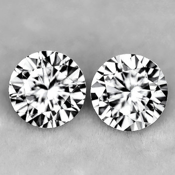 3.00 mm Round 2 pieces Superb Luster Color D-F Natural White Diamond [VVS]-AAA GRADE