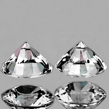 3.00 mm Round 2 pieces Superb Luster Color D-F Natural White Diamond [VVS]-AAA GRADE