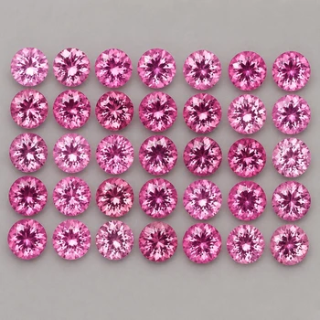 1.50 mm Round 50pcs Top Luster Natural Top Pink Sapphire [Flawless-VVS]