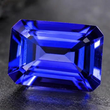 8x6 mm Octagon {1.65ct} AAA Luster Natural Intense Purple Blue Tanzanite [Flawless-VVS]-AAA Grade