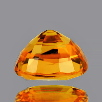 6.00 mm Cushion {1.17ct} Top Luster Natural Intense Yellow Sapphire [Flawless-VVS]