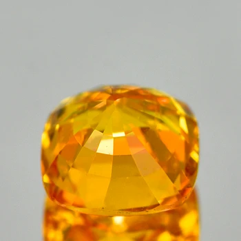 6.50 mm Cushion {1.90ct} Top Luster Natural Intense Yellow Sapphire [Flawless-VVS]