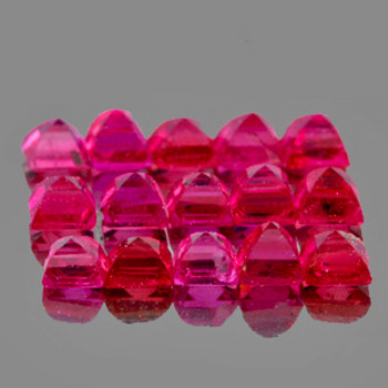 2.00 mm Square 16pcs Top Luster Natural Intense Pink Red Mogok Ruby [VVS]