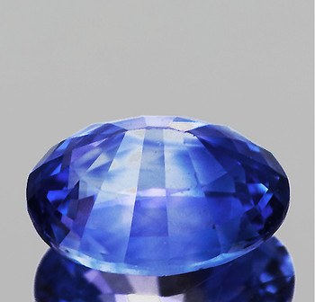 8x7 mm Oval {1.82ct} AAA Luster Natural SriLanka Intense Violetish Blue Sapphire [Flawless-VVS]-Free Certificate
