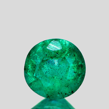 3.60 mm Round 0.17ct Lustrous Zambian Natural Brilliant Green Emerald [SI]
