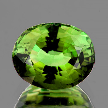 7.5x6 mm Oval {1.48ct} Fire Luster Natural Brilliant Green Tourmaline [Flawless-VVS]