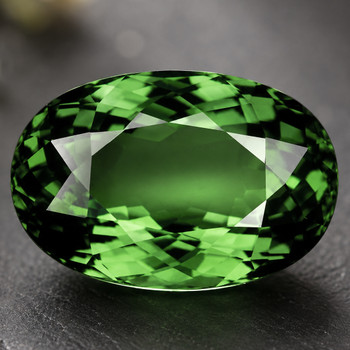 16x11 mm Oval {8.94ct} Fire Luster Natural Green Tourmaline [Flawless-VVS]-Top Grade Free Certificate