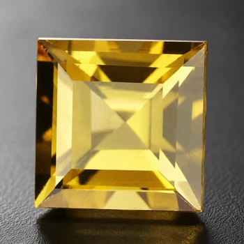 5.00 mm Square 0.90ct AAA Fire Luster Natural Bright Yellow Tourmaline [Flawless-VVS]
