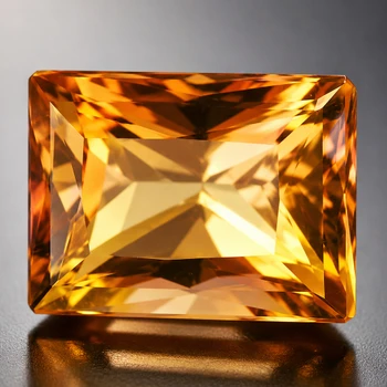 8x6 mm Baguette 3.20ct AAA Fire Luster Natural Golden Orange Tourmaline [Flawless-VVS]