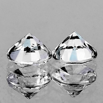 2.40 mm Round 2 pieces Color D-F Natural White Diamond [VVS]-AAA GRADE