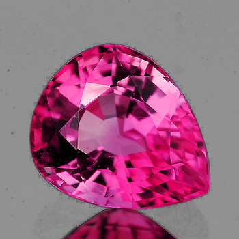 6.5x6 mm Pear {1.08ct} Top Luster Natural Intense Pink Tourmaline [Flawless-VVS]