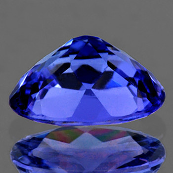 7x5 mm Oval {0.92ct} Top Luster Natural Intense Purple Blue Tanzanite [Flawless-VVS]