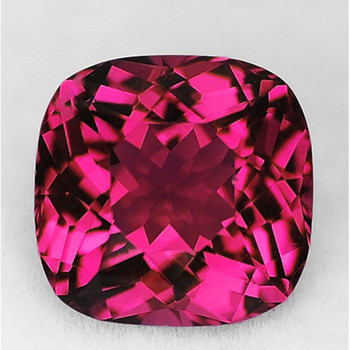 6.00 mm Cushion {1.65ct} Fire Luster Natural Intense Pink Rhodolite Garnet [Flawless-VVS]