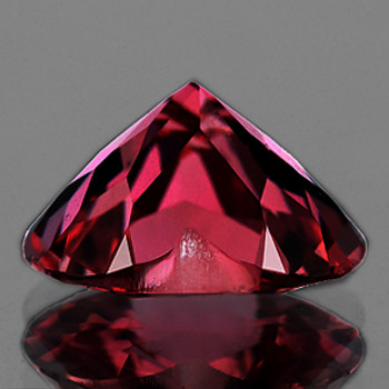 6.50 mm Heart {1.35cts} Fire Luster Natural Raspberry Pink Rhodolite Garnet [Flawless-VVS]