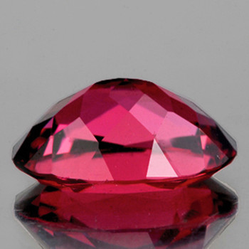 8x5.5 mm Oval {1.50cts} AAA Fire Natural Intense Cherry Pink Rhodolite Garnet [Flawless-VVS]
