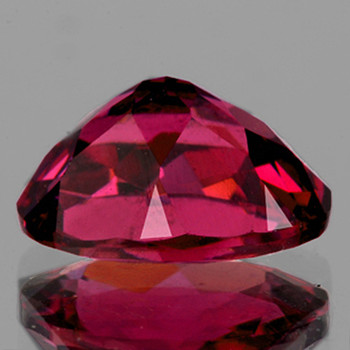 7.5x5.5 mm Oval {1.52cts} AAA Fire Natural Intense Raspberry Pink Rhodolite Garnet [Flawless-VVS]