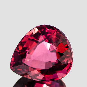 9x8 mm Pear {2.90ct} Sparkling Natural Intense Red Pink Tourmaline [Flawless-VVS]