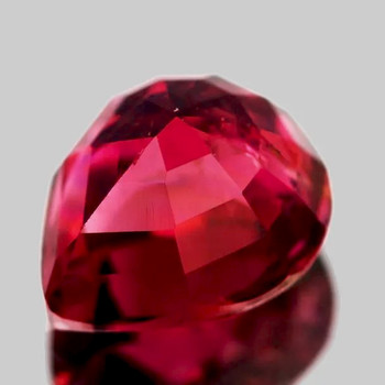 9x8 mm Pear {2.90ct} Sparkling Natural Intense Red Pink Tourmaline [Flawless-VVS]