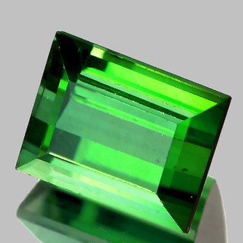 9x7 mm Baguette {3.55ct} Sparkling Natural Intense Top Chrome Green Tourmaline [Flawless-VVS]