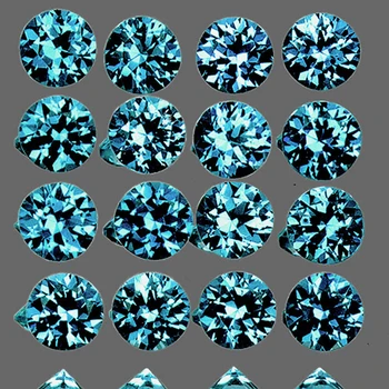 2.30 mm Round Machine Cut 16 pcs AAA Fire Natural Green Blue Sapphire [Flawless-VVS]