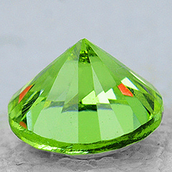 4.00 mm Round {0.28ct} Rainbow Sparkles Natural Apple Green Demantoid Garnet [VS]