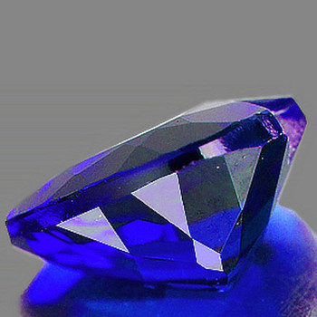 9.5x7.5 mm Oval {2.30cts} Top Luster Natural D-Block Purple Blue Tanzanite [Flawless-VVS]-Top Grade Free Certificate