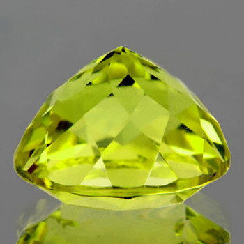 12.50 mm Round {5.55cts} Top Fire Luster Natural Green Gold Lemon Quartz [Flawless-VVS]