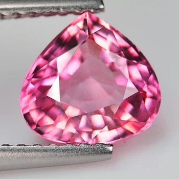 6.00 mm Pear {0.75ct} Superb Luster Natural Intense Neon Pink Spinel [Flawless-VVS]