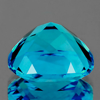 9.80 mm Cushion Checker 1 piece AAA Fire Luster Natural Sky Blue Topaz [Flawless-VVS]