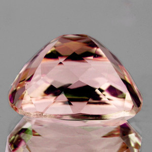 11.00 mm Cushion {4.80cts} Natural Intense Golden Pink Morganite [Flawless-VVS]-Top Grade-Free Certificate