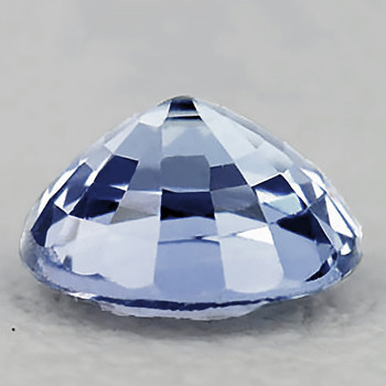 4.30 mm Round Step Cut {0.45ct} Natural Light Blue Sapphire [Flawless-VVS]