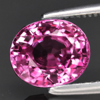 5.5x4.5 mm Oval {0.72ct} Fire Luster Natural Intense Neon Pink Spinel [Flawless-VVS]