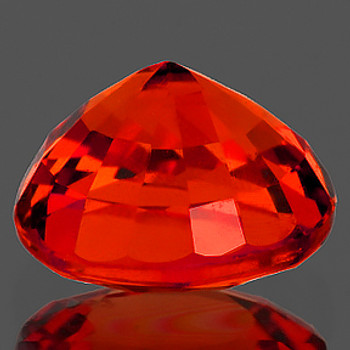 4.80 mm Round {0.65ct} Top Brilliancy Natural Intense Orange Spessartite Garnet [Flawless-VVS]