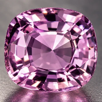 6x5 mm Cushion {1.02ct} Fire Luster Natural SriLanka Unheated Pink Purple Sapphire [Flawless-VVS]-Free Certificate