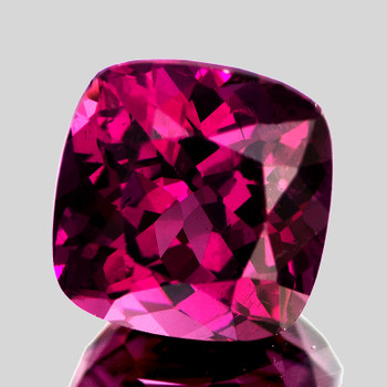 7.00 mm Cushion {2.05cts} Fire Luster Natural Intense Purple Pink Rhodolite Garnet [Flawless-VVS]-Top Grade
