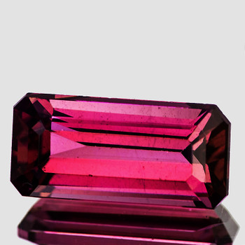 9.5x4.5 mm Octagon {1.55ct} Top Luster Natural Raspberry Pink Rhodolite Garnet [Flawless-VVS]