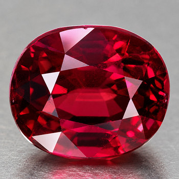 9x8 mm Oval {3.92cts} Superb Luster Natural Intense Raspberry Pink Rhodolite Garnet [Flawless-VVS]-Top Grade