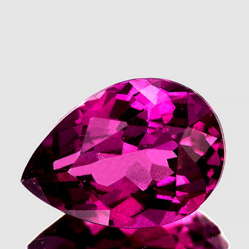 10x7 mm Pear {2.30cts} Superb Luster Natural Intense Purple Pink Rhodolite Garnet [Flawless-VVS]-Top Grade