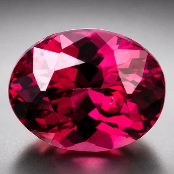 9x6.5 mm Oval {2.40cts} Superb Luster Natural Intense Raspberry Pink Rhodolite Garnet [Flawless-VVS]-Top Grade