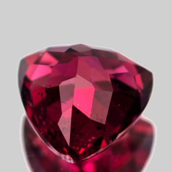 5.80 mm Trillion {0.92cts} Natural Brilliant Raspberry Pink Rhodolite Garnet [Flawless-VVS]