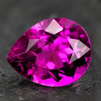 11.5x9 mm Pear {3.71ct} Sparkling Natural Top Purple Pink Tourmaline [Flawless-VVS]-Free Certificate