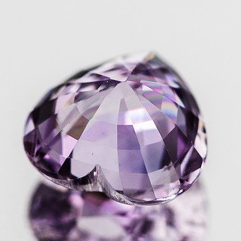 6.50 mm Heart {1.30ct} Fire Luster Natural SriLanka Violet Sapphire [Flawless-VVS] {Top Grade}-Free Certificate