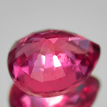6x5 mm Pear {0.88ct} Fire Luster Natural SriLanka Intense Pink Sapphire [Flawless-VVS]