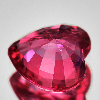 6.50 mm Heart 1.15ct AAA Luster Natural SriLanka Intense Pink Sapphire [Flawless-VVS]