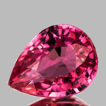 8x6 mm Pear {1.26ct} Fire Luster Natural SriLanka Intense Pink Sapphire [Flawless-VVS]