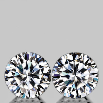 4.00 mm Round 2pcs Superb Luster Color DEF Natural White Diamond [VVS]-AAA GRADE-Free Certificate