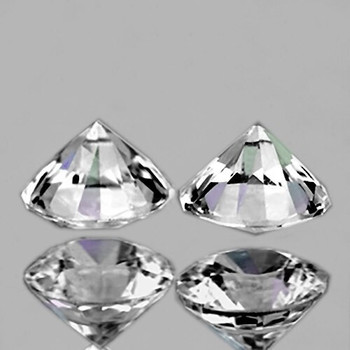 4.10 mm Round 2 pieces Superb Luster Color D-F Natural White Diamond [VVS]- AAA GRADE